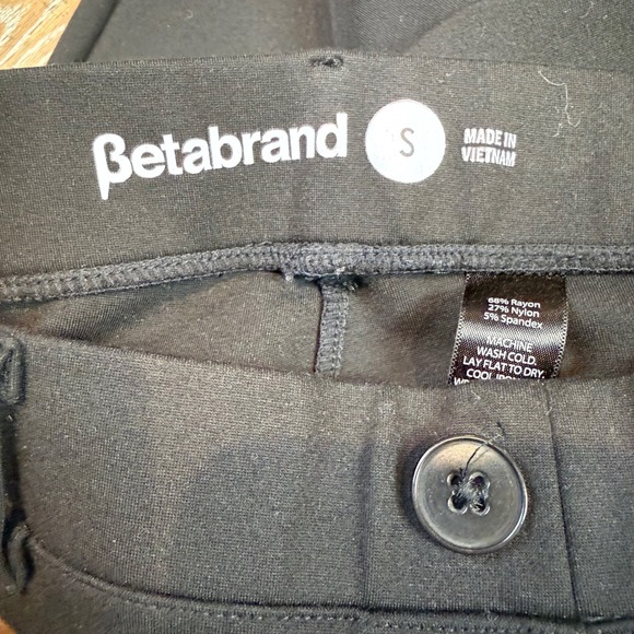 Betabrand Dress Pant Yoga Pants Straight Leg Black Size Small - Picture 6 of 11